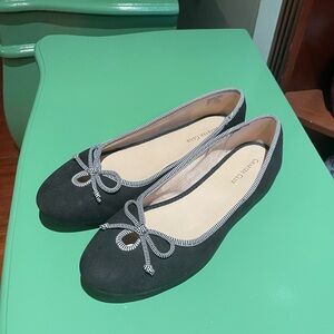 Black and white Charter Club Bow Ballet Flats size 8.5M